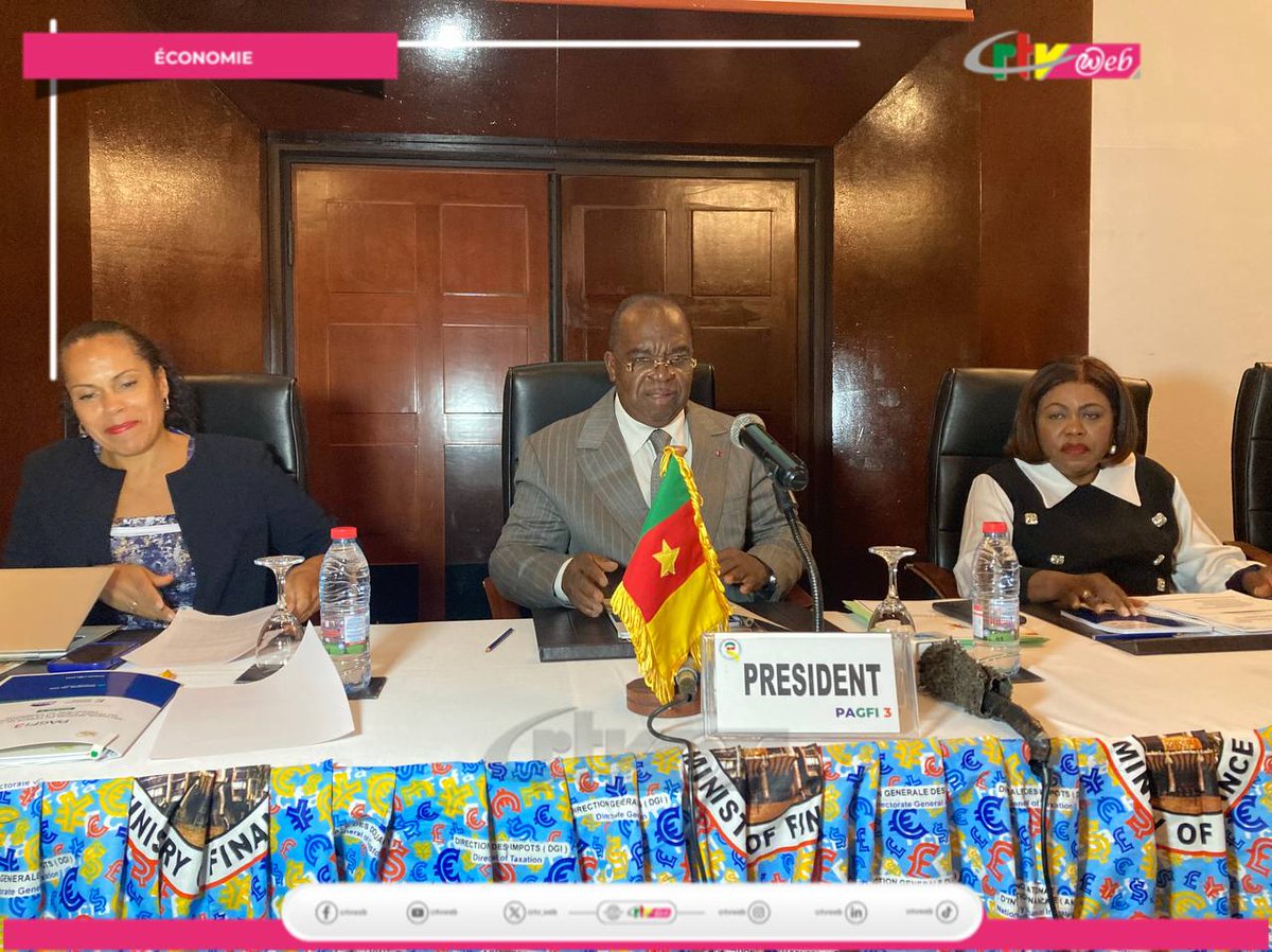 CRTV_web's tweet image. Projet d’appui à la gouvernance financière, la deuxième session du comité de pilotage de la 3e phase se tient ce 10 avril à #Yaounde, sous la présidence du ministre des Finances, Louis Paul Motaze.