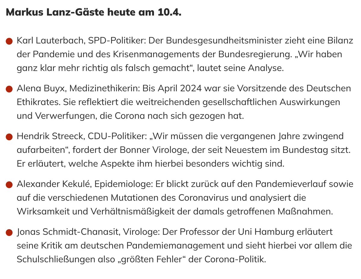 Muenchen1968's tweet photo. Auweia, #Lanz goes @talkimhangar7:
Heute Abend vermutlich tränenreiche "#Pandemieaufarbeitung" im Talk mit @ChanasitJonas, @hendrikstreeck @AlexanderKekule - da fehlt ja nur noch @stohr_klaus🤦
➡️https://t.co/JhNQ2W2cfI
#FalseBalancing #GreatBarringtonDeclaration https://t.co/b7D75FCIJO