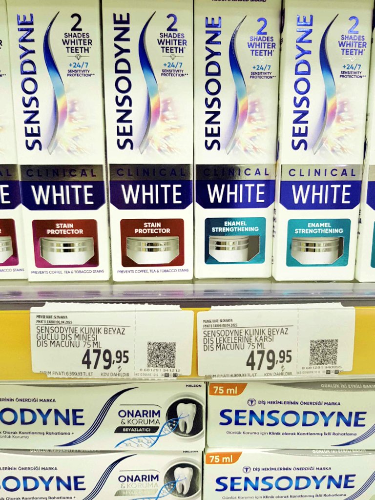NerkisSeckin's tweet photo. Sensodyne 75 ml diş macunu 479,95 TL !!

Yaşlılık aylığı 14.469 tl !!

Adalet istiyoruz. 

#hükümetistifa 
#EmekliBıktıGelsinSandık https://t.co/zzJdgnhx7F