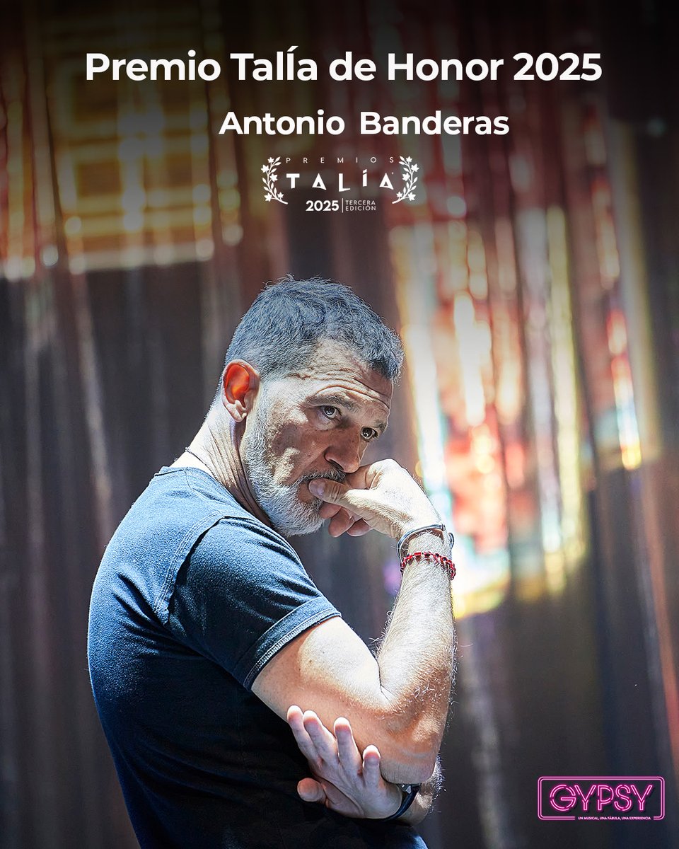 Teatro del Soho CaixaBank (@teatrodelsoho) on Twitter photo ๐ญ Enhorabuena, <a href="/antoniobanderas/">Antonio Banderas</a> , por el Premio Talรญa de Honor 2025 otorgado por la Academia de las Artes Escรฉnicas de Espaรฑa ๐ฉท ๐ญ Enhorabuena, <a href="/antoniobanderas/">Antonio Banderas</a> , por el Premio Talรญa de Honor 2025 otorgado por la Academia de las Artes Escรฉnicas de Espaรฑa ๐ฉท