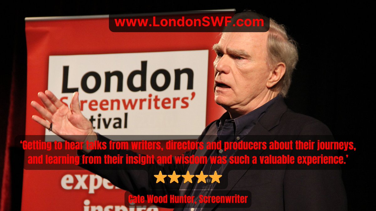 🎬Join us this April 25-27 to see what the London Screenwriters' Festival is all about! You too will leave feeling inspired, confident and motivated!

"What a weekend my first year at the festival and it won’t be my last! Before, I was an anxious introvert feeling a fraud, but