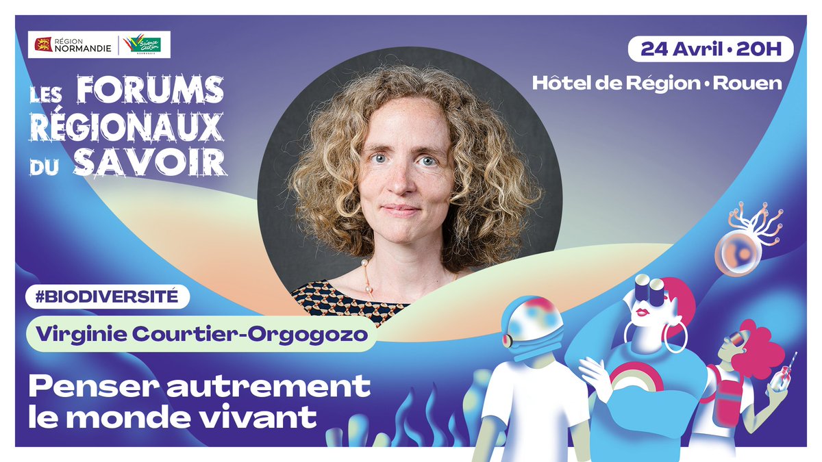 scienceaction (@sanormandie) on Twitter photo 🌍 Virginie Courtier-Orgogozo (<a href="/Biol4Ever/">Virginie Courtier Orgogozo</a>) vous donne l’occasion de comprendre le vivant pour imaginer demain ! Elle vous dira tout Jeudi 24 avril à 20h à l’Hôtel de Région de Rouen à l’occasion des Forums Régionaux du Savoir. Inscription gratuite ici 👉 bit.ly/42nA6wP 🌍 Virginie Courtier-Orgogozo (<a href="/Biol4Ever/">Virginie Courtier Orgogozo</a>) vous donne l’occasion de comprendre le vivant pour imaginer demain ! Elle vous dira tout Jeudi 24 avril à 20h à l’Hôtel de Région de Rouen à l’occasion des Forums Régionaux du Savoir. Inscription gratuite ici 👉 bit.ly/42nA6wP