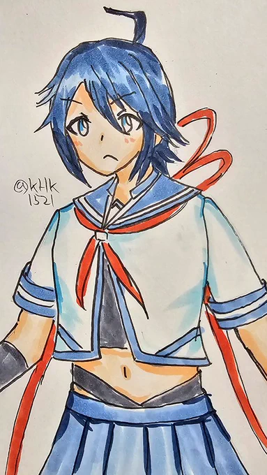 加古さん #艦これ版真剣お絵描き60分一本勝負_20250410 #加古進水日