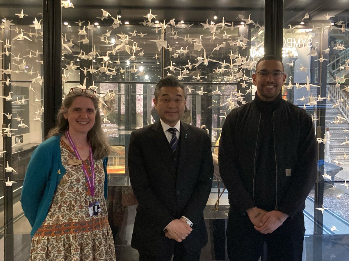 Hiroshi Suzuki (@ambjapanuk) on Twitter photo Delighted to have productive meeting with faculty members of <a href="/OfficialUoM/">The University of Manchester</a>, and enjoyed visiting <a href="/McrMuseum/">Manchester Museum</a>. Looking forward to further promoting education exchange, and academic & business collaboration between 🇯🇵🐝🤝 Delighted to have productive meeting with faculty members of <a href="/OfficialUoM/">The University of Manchester</a>, and enjoyed visiting <a href="/McrMuseum/">Manchester Museum</a>. Looking forward to further promoting education exchange, and academic & business collaboration between 🇯🇵🐝🤝