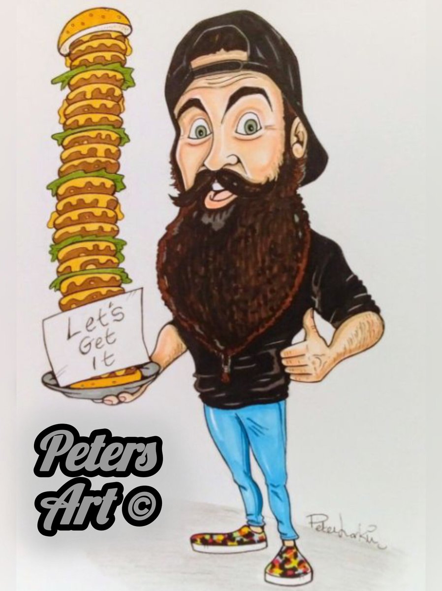 Right let's see if I can get a Retweet from the man himself <a href="/beardmeatsfood/">Beard Meats Food</a> 🎨💪🏼
.
#art #caricature #draw 
RT=ArtBoost ❤️