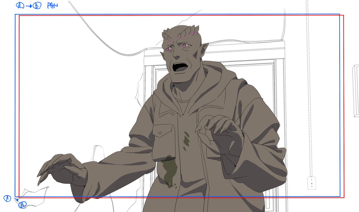sdg0316's tweet photo. #STUDIOMIR #studiomir #netflix #animation #devilmaycry #DevilMayCryCreation #DrawingDevilMayCry #Layoutcheck https://t.co/pSJq56lc2S