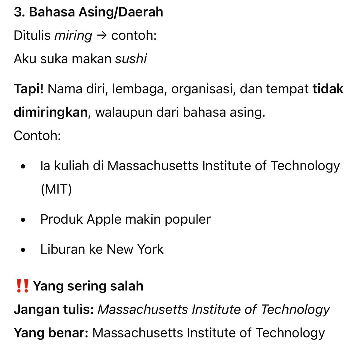 richie_ald's tweet photo. ➡️ Penulisan Huruf Miring ✍️
 “Artikel ini diterbitkan oleh Oxford University” → ini perlu dimiringkan gak sih? https://t.co/eQQFnqWe5e