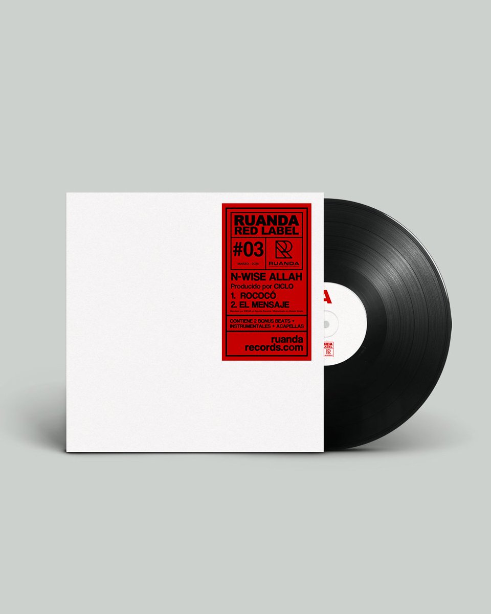 RuandaRecords's tweet photo. RUANDA RED LABEL #03 - N-WISE ALLAH 

Queda abierto el PRE-ORDER en nuestra web. Los envíos se realizarán a partir del 30 de Abril.

Disponible en todas las plataformas digitales el 11/04

Raps: @MDEClick 
Beats: @CICLO_CDB 

https://t.co/0cr4GNpSJO https://t.co/wpcKtLKmEO