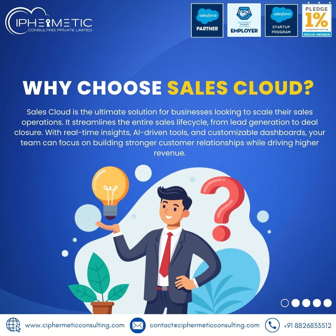 ciphermetic's tweet image. Accelerate your sales with Salesforce Sales Cloud! 🚀 Close more deals, faster, with smarter lead management &amp;amp; real-time analytics. Powered by Ciphermetic Consulting. #CiphermeticConsulting #SalesforceSalesCloud #SalesTransformation