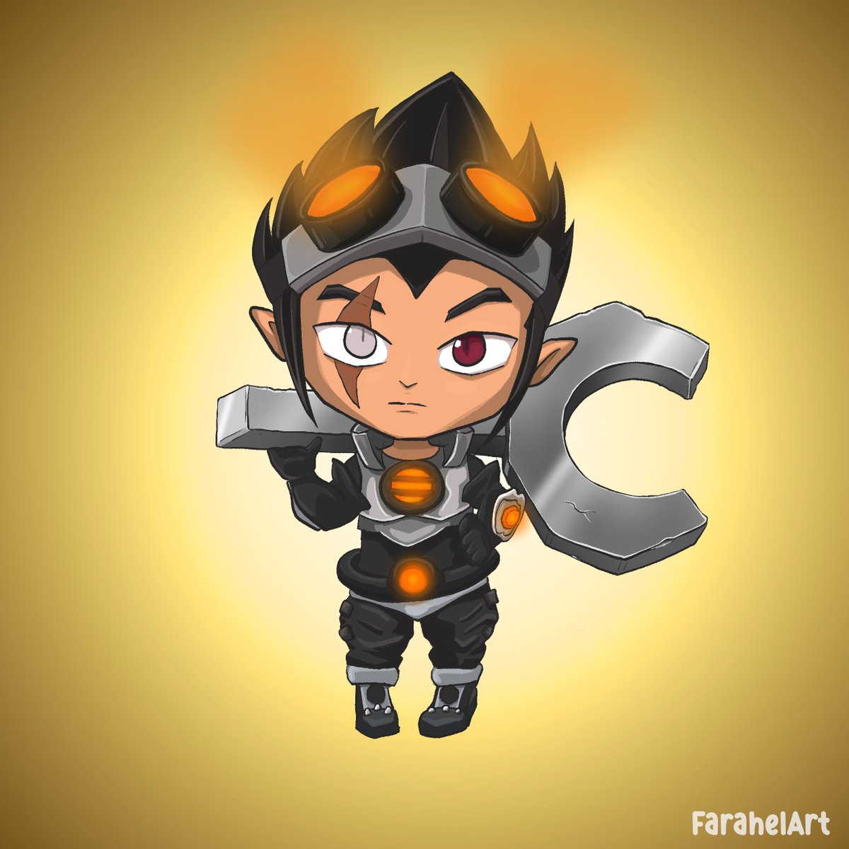 FarahelArt's tweet photo. Steamer !🐙🥽🔧

#Dofus #Wakfu #fanart #digitalart #illustration #Ankama #Steamer https://t.co/RiciTp9j01
