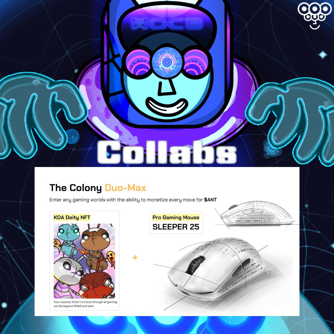 MocaClub's tweet photo. Mocas Calling all Gamers in #Mocaverse 🖱⌨️

Giveaway for the gaming community in @Moca_Network.  

5 spots for the @TheColony_PG Click2Earn Pre-Season 1 are up for grabs.

🎁Winners will receive 
1x Sleeper Gaming Mouse & 1x KDA NFT. 
(You will need both of these assets to participate in the Click2Earn Pre-Season.)

Click2Earn by hardware means you are not tied to any specific games; you click, you earn.

✅Requirement:
1. Like & RT
2. Follow @TheColony_PG & @KevinDeAnt
3. Comment below your Moca ID and your favorite game on the Cosmic Club

Winners will be selected via alphabot with our partner 
@Moca_Network

Join the club now moca holders.