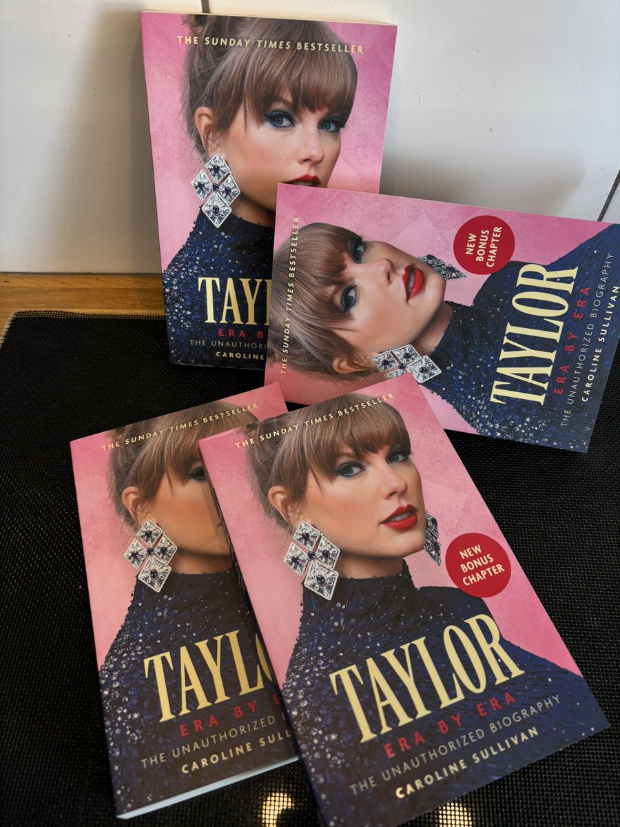 I'm very happy to say that Taylor: Era by Era is out in paperback today, with a new chapter and new pink cover.