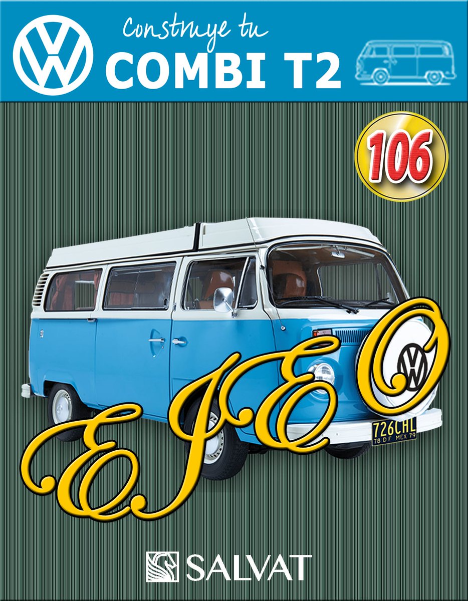 distribuidoejeo's tweet photo. Ya tenemos a la venta la nueva entrega de la colección de "Construye tu Combi T2"
De $349.90 queda en $330
Fecha límite para recoger su producto, Martes 15 de Abril de 2025
#DistribuidoraEjeo #Salvat #Combi #T2 #Volkswagen #BUS #CombiT2 https://t.co/1wLZAi9Z6W