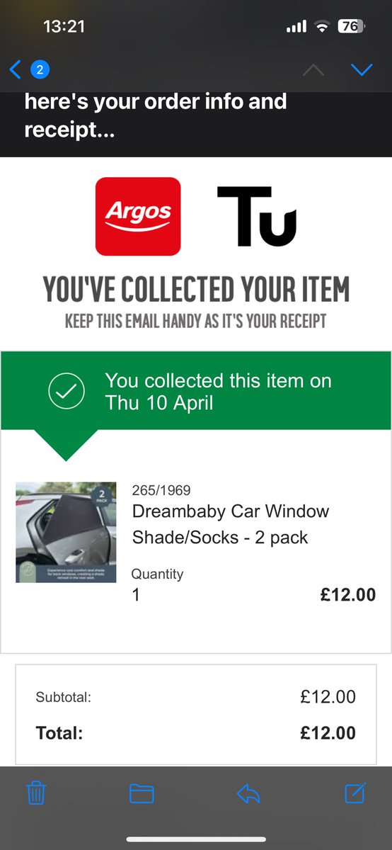 Jaadedaisy's tweet photo. @ArgosHelpers I haven’t collected anything? You cancelled the order https://t.co/HA8jLepFwT
