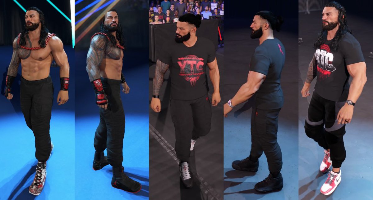 DonavanTerbay's tweet photo. Check CC. 

Credits to my bro’s @WittyWitterson &amp; @GameVolt1 .

Tags for everything " shown below "can be found under #dondon 

I will post more up close ss’s later , I’m just incredibly tired right now. But I wanted to get everything out 🫡.

Soo enjoy &amp; have fun 💫. #WWE2K25 https://t.co/0rkJq3uGgH