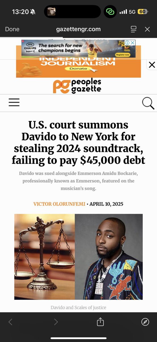 itzbasito's tweet photo. “US court summons Davido to New York for stealing 2024 sountrack, failing to pay $45,000 debt” https://t.co/HAupY0TWR7
