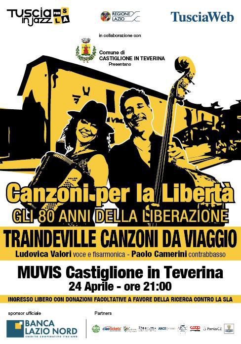 occhioviterbese's tweet photo. “Canzoni per la libertà” Traindeville in concerto al MUVIS di Castiglione in Teverina
Giovedì 24 aprile 2025 dalle 21

“Canzoni per la libertà” con Traindeville.
Articolo integrale su  https://t.co/k1W8FiYCgs

#Concerto #Traindeville #Occhioviterbese #Tuscia #provinciadiViterbo https://t.co/Lk45z6usGf