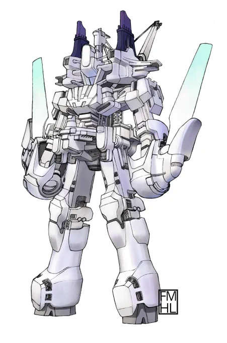 白いロボ 両腕の電磁剣で高層ビルも真っ二つ#Mech#Robot 