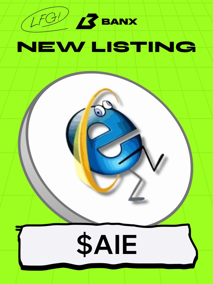 banx_gg's tweet image. Now listing $AIE on Banx 🙌

The token that proudly offers:

- No use-case. 
- No roadmap clarity. 
- No brakes.

Just vibes and a cult🫡