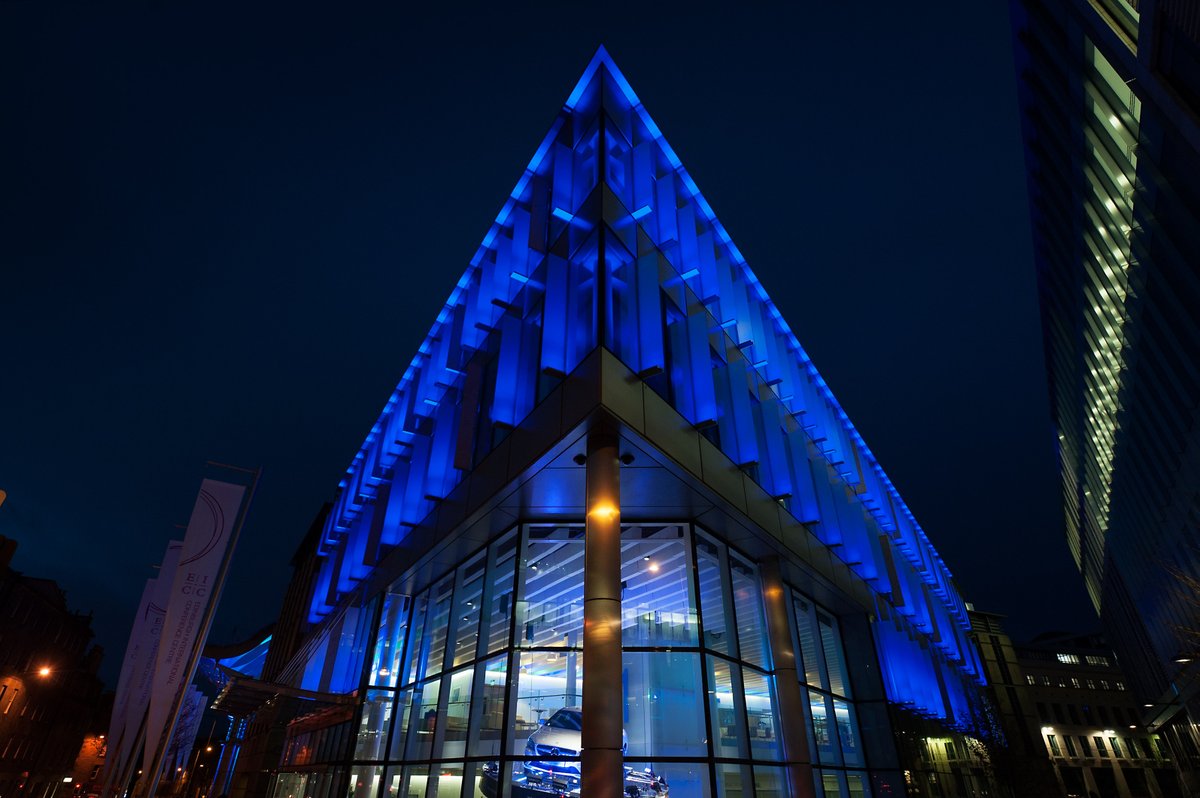 It's #WorldParkinsonsDay and we're lighting up EICC in blue to shine a light on what is the fastest growing neurological condition in the world. If you or someone you know is affected, you’re not alone - Call the helpline on 0808 800 0303 or visit parkinsons.org.uk #WPD2025