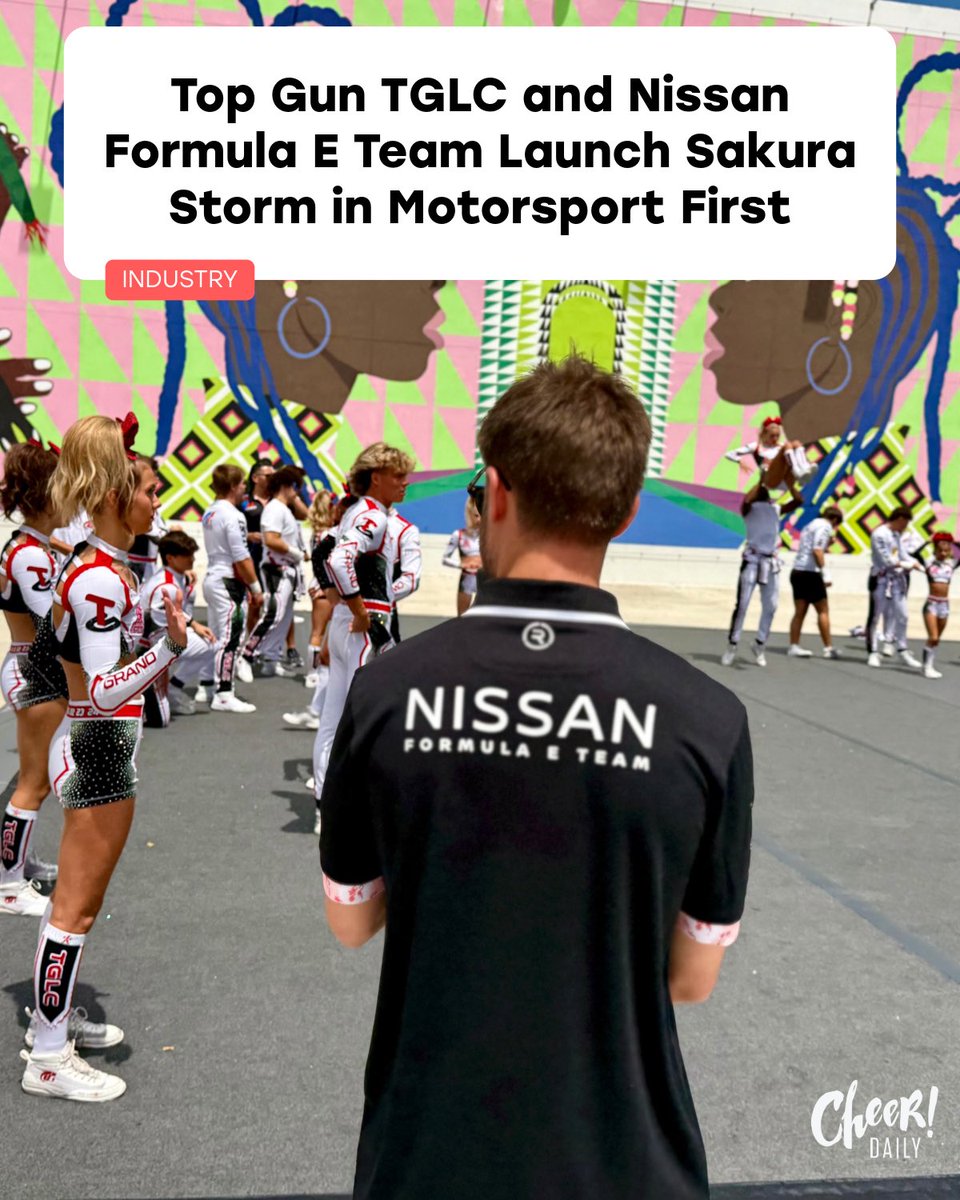 CheerDaily's tweet photo. EXCLUSIVE: Top Gun TGLC and Nissan Formula E Team Launch Sakura Storm in Motorsport First

In a historic crossover, Nissan Formula E Team has partnered with Top Gun TGLC to create Sakura Storm—the first dedicated cheer squad in motorsport. The squad will debut at the 2025 Miami E-Prix in Rebel-designed uniforms inspired by Nissan’s cherry blossom livery. This groundbreaking collaboration showcases elite cheerleading on a global racing stage.

Read more: https://t.co/SIwHPiXElk