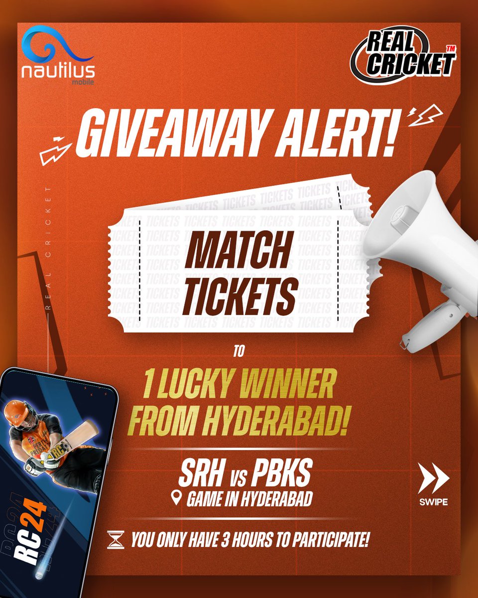 RealCricket20's tweet photo. Orange Army or Punjab Power? Just one retweet away from cheering 𝐋𝐢𝐯𝐞 at the stands! 💥

📍 Hyderabad 

T&amp;C’s - https://t.co/nCvpQJaytb

#RealCricket24 #Nautilus #RCKhelaKya https://t.co/MP4ErUrtSi
