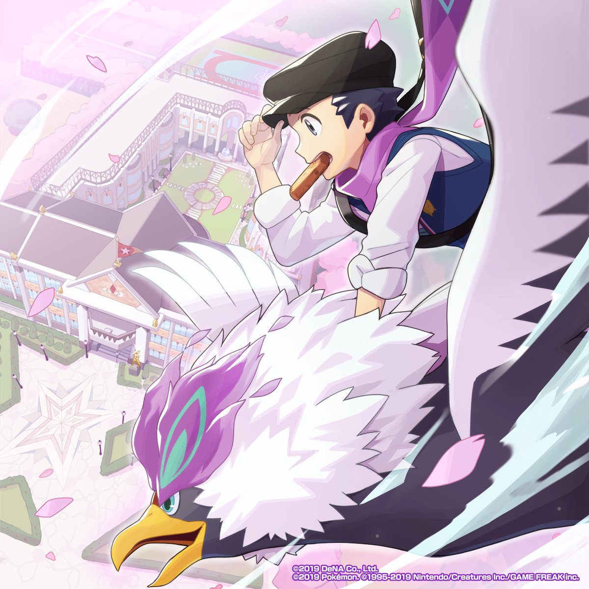 pokemas_game's tweet photo. #ポケマスアート 公開🎨

パンをくわえながらウォーグルに乗って学校へ急ぐテルさんかわいいですね♪

「テル （アカデミー）＆ウォーグル」が登場するアカデミーイベント「パシオアカデミー開校！」は【4/18(金)14:59】まで！

#ポケマスEX https://t.co/pmqxspS7Rl