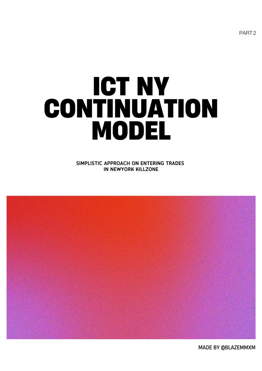 ICT NY Continuation model

A Thread 🧵  
 
Like + Repost + Bookmark  
Comment "NY Cont" and DM me to receive the pdf link 
(Must be 𝙛𝙤𝙡𝙡𝙤𝙬𝙞𝙣𝙜 me so I can DM)
