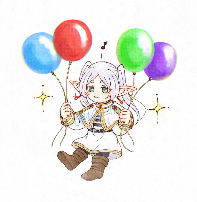 風船を飛ばす魔法
