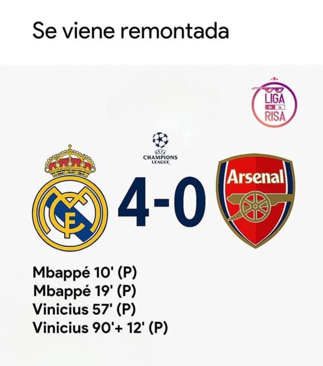 erickbecha85's tweet photo. @realmadrid @Arsenal Se viene la remontada 🙄🙄🙄🐁🐁🐁🐁 https://t.co/NgogYxqPdC