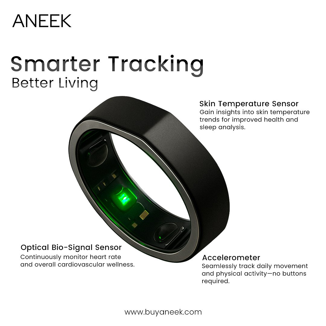ANEEK278341's tweet photo. The ANEEK Smart Ring tracks your health, monitors your sleep, and keeps you connected- all in a sleek, stylish design.
#ANEEK #SmartRing #TechWearables #FitnessTracker #HealthTech #SleepMonitor #WellnessRevolution #NextGenTech #SmartLife #RingOfTheFuture #WearableTech #Innovation https://t.co/EId3dmwodU
