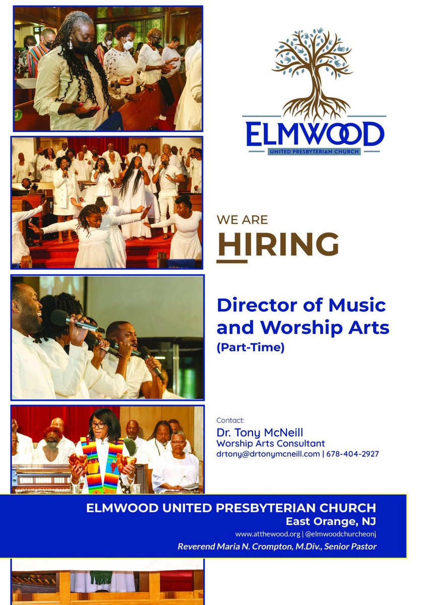 TheCall2Worship's tweet photo. #NewJobAlert - DIREC OF MUSIC &amp; WORSHIP ARTS (part-time) position available in East Orange, NJ. Visit https://t.co/COZnHo4v5q to learn more and to apply. https://t.co/1VCFa8laRx