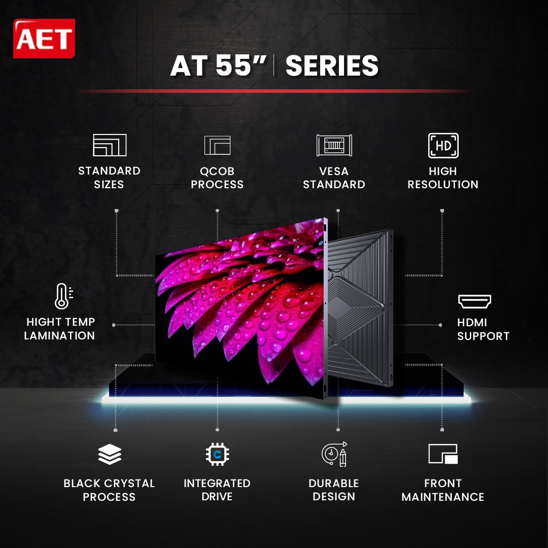 AETLEDDisplays's tweet photo. 🔒 AT 55" LED by AET–Built for Control Rooms
✅ 4K–16K+ clarity
✅ Rugged, 24/7-ready
✅ Glare-free, low-blue light
✅ HDMI plug &amp; play
✅ Front maintenance
✅ -20°C to 60°C operation
Perfect for mission-critical environments Reliable Clear Always on
#AETDisplays #ControlCenters https://t.co/XtSnfwxtxX