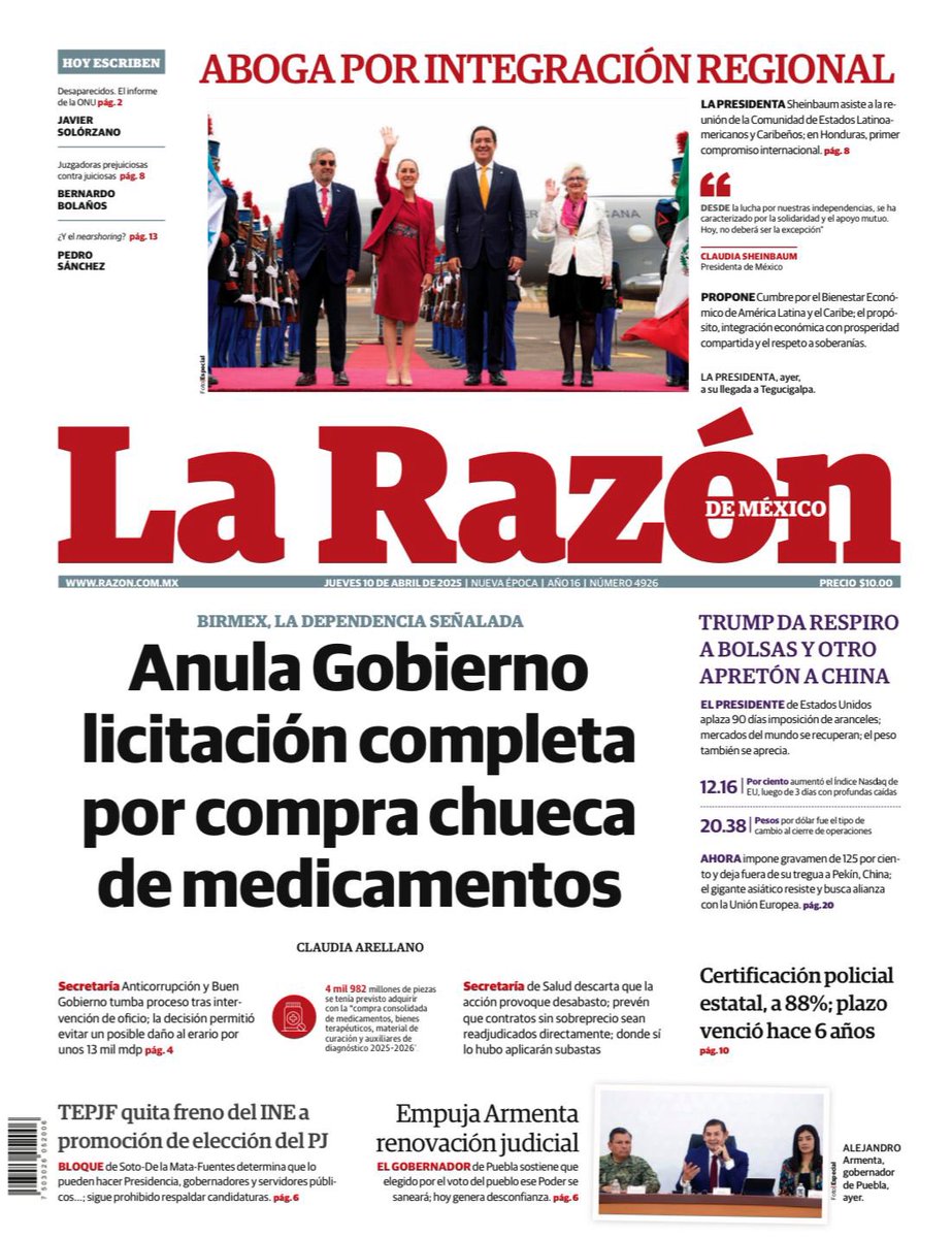 sergiofimbres's tweet photo. #Portadas #PrimerasPlanas #EnPortadas #FelizJueves https://t.co/3ZRjubDvbD