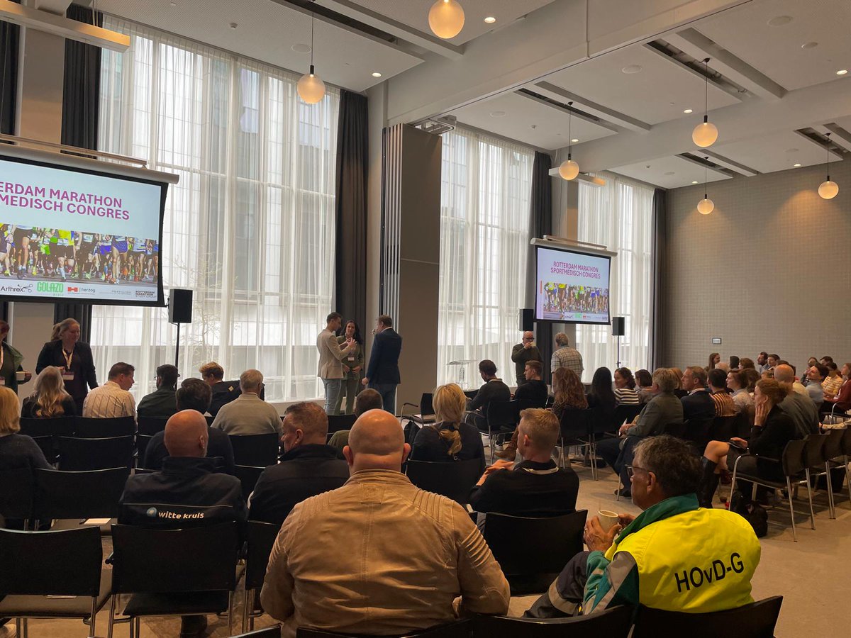 Vandaag is het zover! Het Rotterdam Marathon Sportmedisch Congres 2025 gaat van start.
Met 100 deelnemers en een prachtig programma vol experts uit de sport- en medische wereld.
#SportmedischCongres #RotterdamMarathon #Sportgeneeskunde