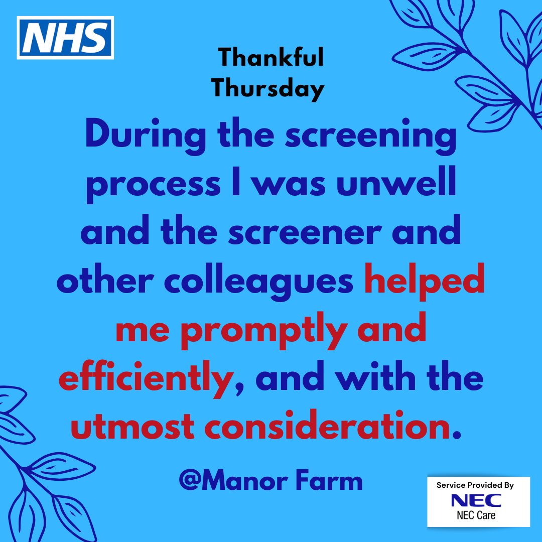 cm_neccare's tweet photo. Thankful Thursday - Thank you for your feedback!
If you would like to recognise our staff members for their great work, don't forget to nominate them for the Values In Practice (VIP) award. https://t.co/XZ38YpeVf5