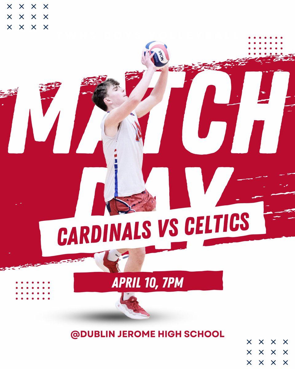 TWHS_boysvball's tweet photo. The last two remaining OCC Cardinal unbeatens square off on Hyland-Croy tonight. Go Cards.

#TCS https://t.co/IOnnxqrcNJ