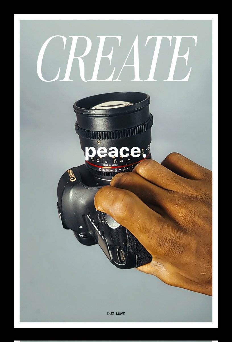e_lens_shot_it's tweet photo. Through this lens, I choose to CREATE peace.
#CreatePeace #ThroughMyLens #Canon #photography 
In a world that often feels chaotic and loud, I’ve found silence and serenity behind the camera. I aim to CREATE peace with every click.
Photography, for me, isn’t just about seeing —... https://t.co/4nuKpDWNIK