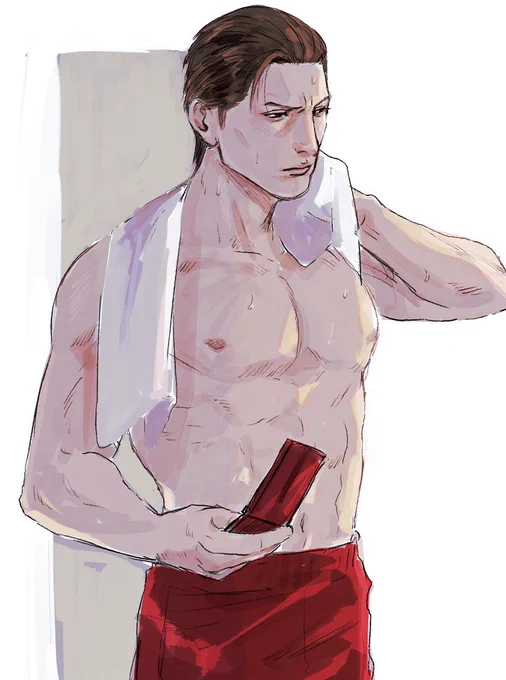 昨日の描いてて思った。ボクスングというかトレーヌングしてる峯義孝定期的に描きたくなっているということ 