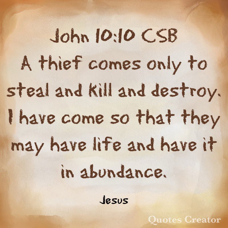notamagi's tweet photo. Abundant life is far more than material blessing. See Eph. 3:14-21. What does abundant life mean to you? https://t.co/glzOSrYZl4