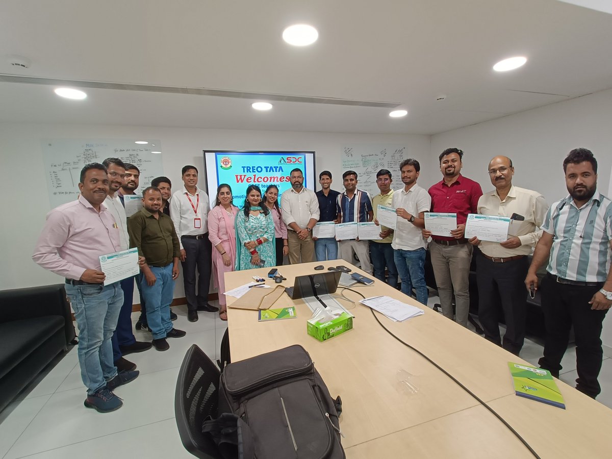 TreoTata's tweet photo. We proudly celebrate the successful completion of the CBSE Training of Trainers (TOT) at Treo Tata (Go Auto Pvt Ltd), New Delhi. This hands-on program equipped 30 CBSE educators with real-world industry exposure, covering dealership operations and next-gen automotive technologies https://t.co/Iadpy5jflu