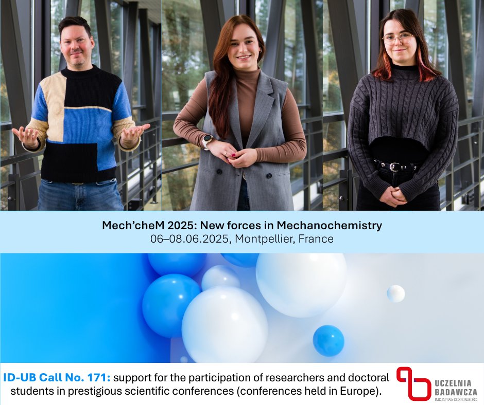 fhratzlab's tweet photo. 🥳 We're happy that, thanks to ID-UB AMU funding, we can attend 𝗠𝗲𝗰𝗵’𝗰𝗵𝗲𝗠 𝟮𝟬𝟮𝟱: 𝗡𝗲𝘄 𝗙𝗼𝗿𝗰𝗲𝘀 𝗶𝗻 𝗠𝗲𝗰𝗵𝗮𝗻𝗼𝗰𝗵𝗲𝗺𝗶𝘀𝘁𝗿𝘆 in Montpellier! 🧑🏻‍🔬👩🏻‍🔬👩🏻‍🔬The travel team is @drFhratz , @dokkaebigirl, and @NataliaPietra14! https://t.co/RwoptFJ0Oj