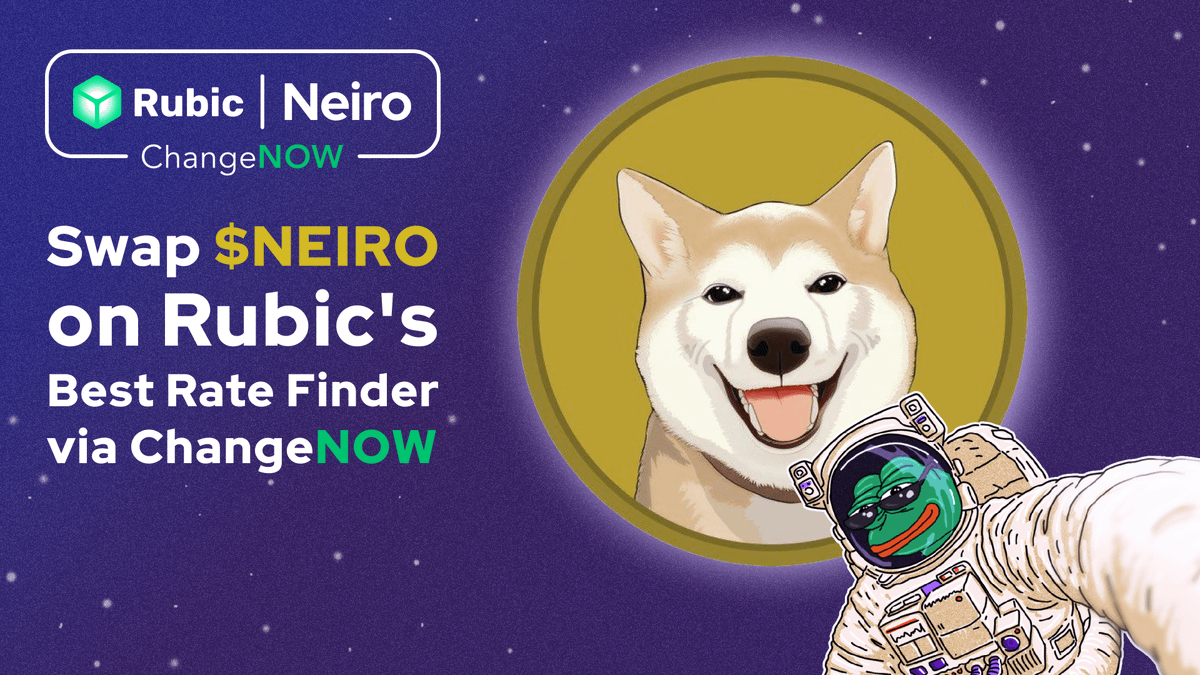 Whether you're a dog person or a cat person, no one can resist those adorable ShibaInu faces! Among all the Shiba Inu-inspired tokens, check out <a href="/NeiroOnEthereum/">Neiro On Ethereum</a>.

Join the $NEIRO fam easily on Rubic’s Best Rate Finder via <a href="/ChangeNOW_io/">ChangeNOW</a>

➡️ app.rubic.exchange/?fromChain=ARB…