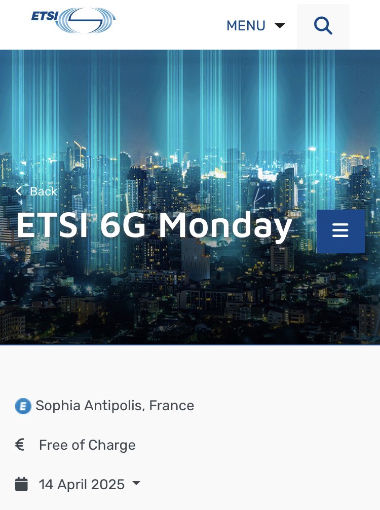 6GSANDBOX's tweet photo. #Learnabout6GSANDBOX 📢 Excited to announce that 6G-SANDBOX will be featured at ETSI’s 6G MONDAY. 𝗦𝗲𝘀𝘀𝗶𝗼𝗻 𝟯: 𝗙𝗿𝗼𝗺 𝗥𝗲𝘀𝗲𝗮𝗿𝗰𝗵 𝘁𝗼 𝗦𝘁𝗮𝗻𝗱𝗮𝗿𝗱𝘀 – 𝗘𝗨 𝗣𝗿𝗼𝗷𝗲𝗰𝘁𝘀 𝗠𝗮𝗸𝗶𝗻𝗴 𝗥𝗲𝗮𝗹 𝗜𝗺𝗽𝗮𝗰𝘁 𝗶𝗻 𝗘𝗧𝗦I. Check comments 👇for more info.
@6G_SNS https://t.co/88g93IKhsP