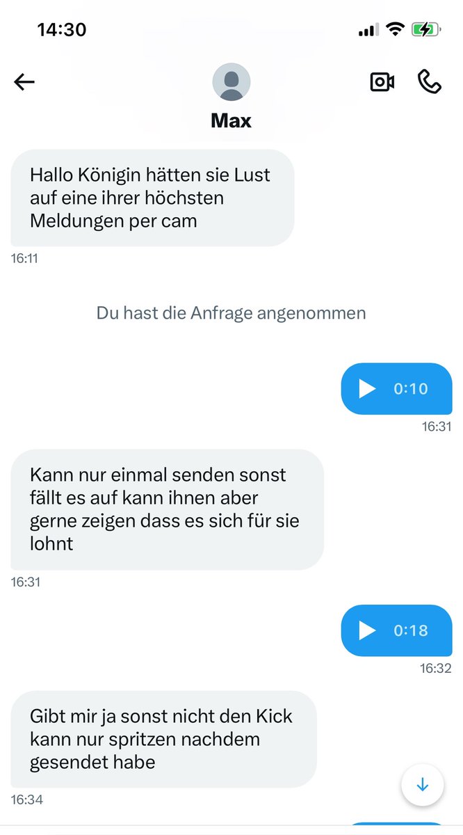 Wir haben unseren ersten TW.
Zahlt keinen Starttribut und danach auch nicht nach erbrachter Leistung. Absolute Frechheit. Gleich blockieren liebe Damen.
<a href="/Max64739424/">Max</a>