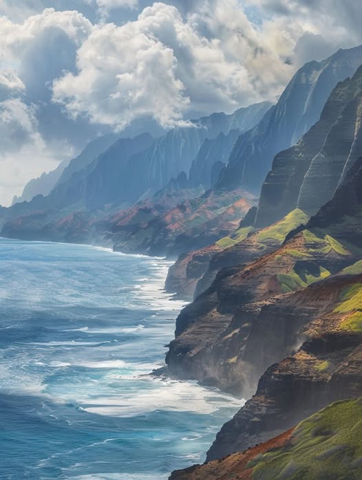 MrKalepi's tweet photo. Na Pali Coast, Kauai, Hawaii https://t.co/jq354DR61g