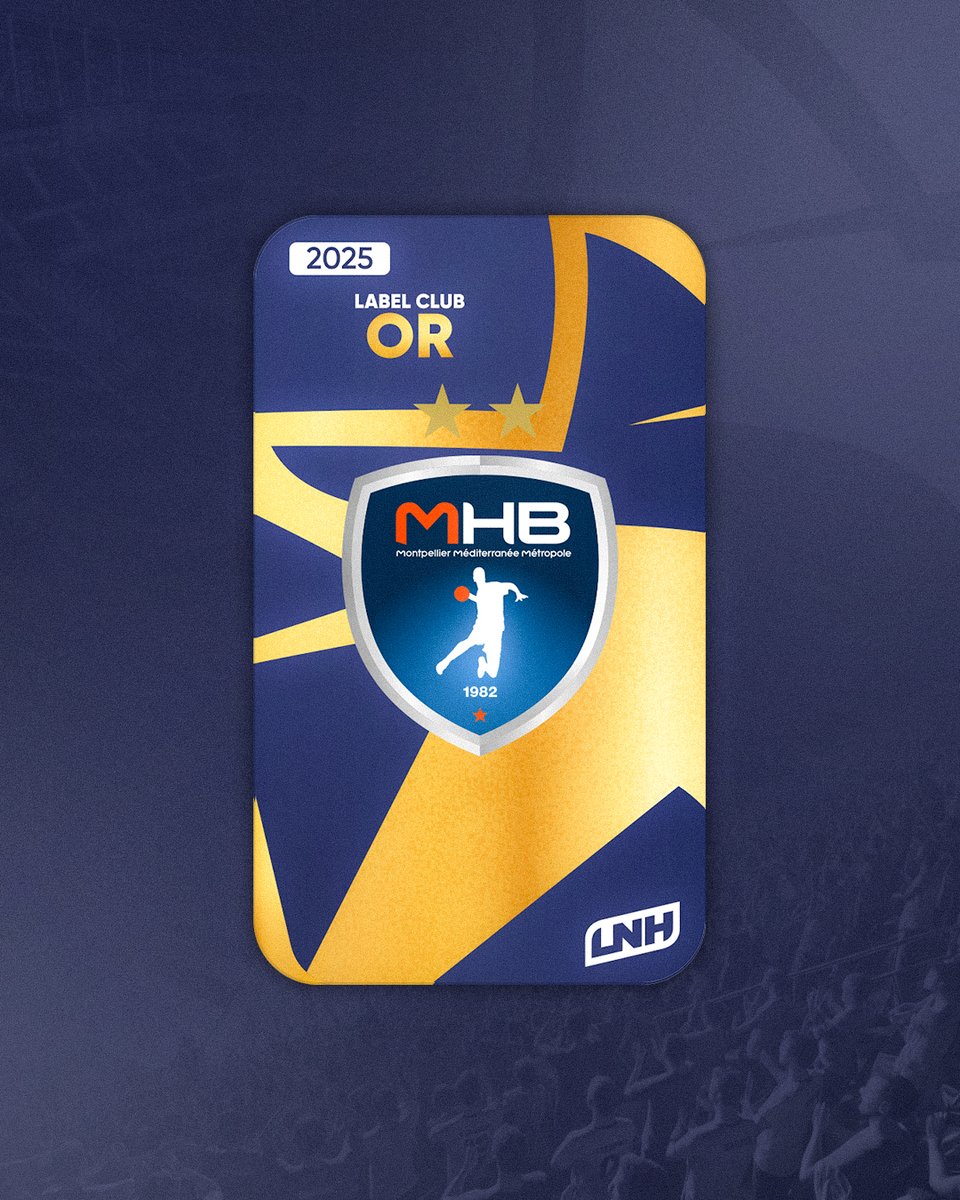 𝗟𝗮𝗯𝗲𝗹 𝗢𝗿 𝗟𝗡𝗛 𝟮𝟬𝟮𝟱

Le Montpellier Handball est fier d’annoncer l’obtention du Label Or décerné par la Ligue Nationale de Handball pour l’année 2025 ! 🤩
