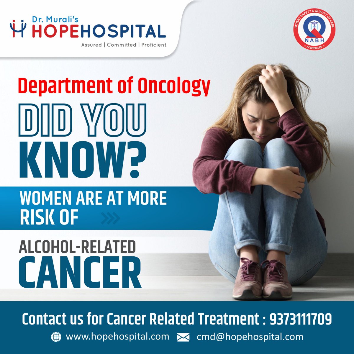 🚨 𝐃𝐢𝐝 𝐘𝐨𝐮 𝐊𝐧𝐨𝐰?
Women are at a 𝐡𝐢𝐠𝐡𝐞𝐫 𝐫𝐢𝐬𝐤 𝐨𝐟 𝐚𝐥𝐜𝐨𝐡𝐨𝐥-𝐫𝐞𝐥𝐚𝐭𝐞𝐝 𝐜𝐚𝐧𝐜𝐞𝐫 – a silent danger that often goes unnoticed until it's too late. 💔
#CancerAwareness #fyp #NagpurHealthCare #WomenWellness #OncologyCare #CancerTreatment