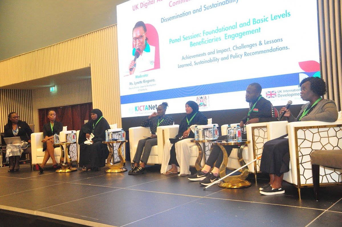 12/15
Panel Spotlight: | Foundational &amp; Basic Level Beneficiaries

Community Digital Champions, PWDs, and Master Trainers from Mandera and Busia Counties shared their inspiring journeys of growth through the Strengthening Digital Communities Project.

The session focused on
