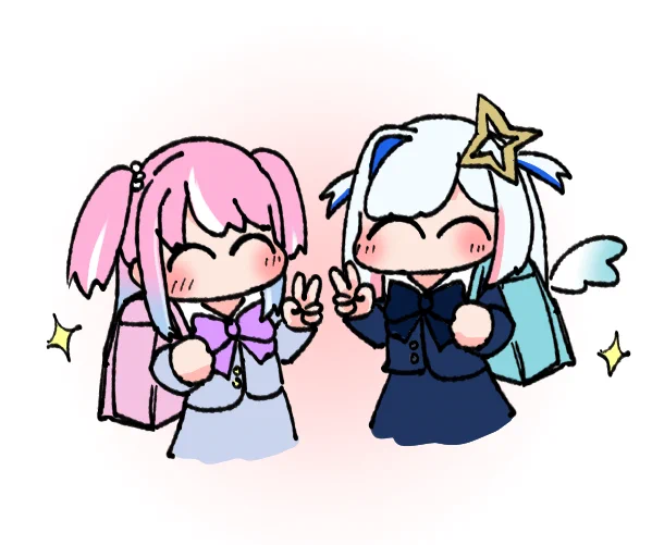 小学校入学式の時のかなるーな#かなたーと #ルーナート 